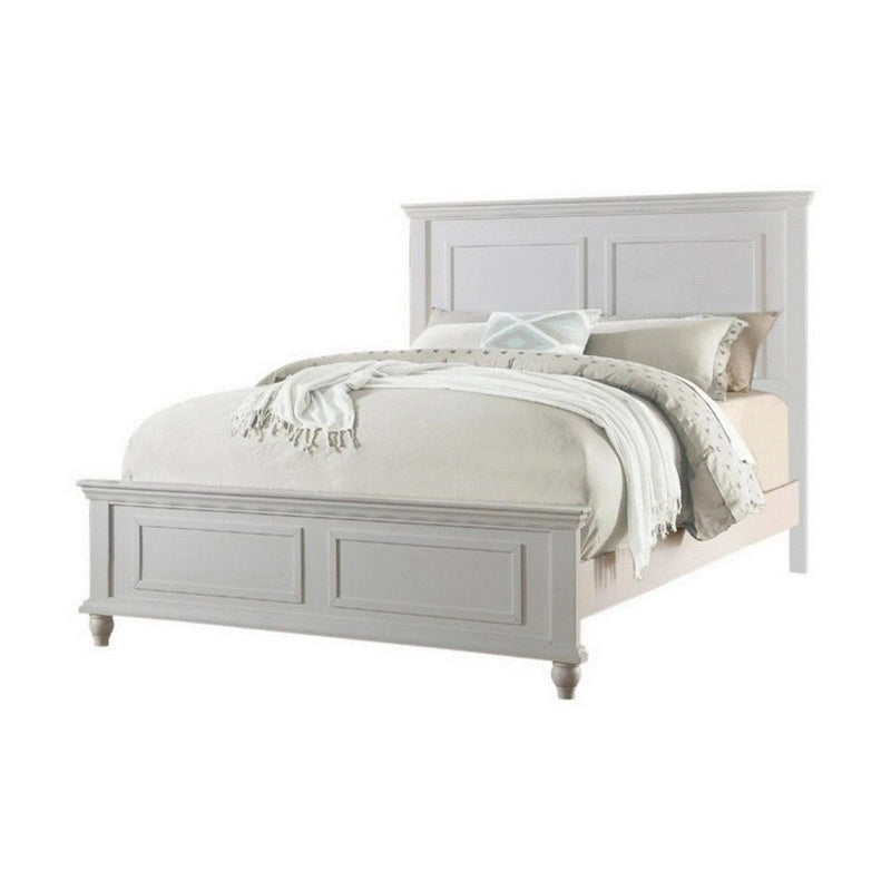 Cama King blanca con cabecero alto, 1 persona