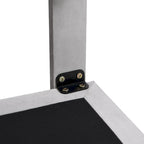 Cama Queen de Plataforma de Terciopelo Gris con Luz de Sensor, Para 2