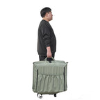 Sillón reclinable de suelo plegable ajustable de color verde claro con bolsa de transporte, 1 persona