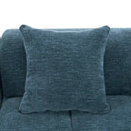 Sofá seccional modular de chenilla verde / azul / beige / gris, 2 plazas