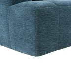 Sofá seccional modular de chenilla verde / azul / beige / gris, 2 plazas
