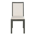 Juego de comedor para 6 personas estilo rústico beige/natural – Mesa, 4 sillas y banco