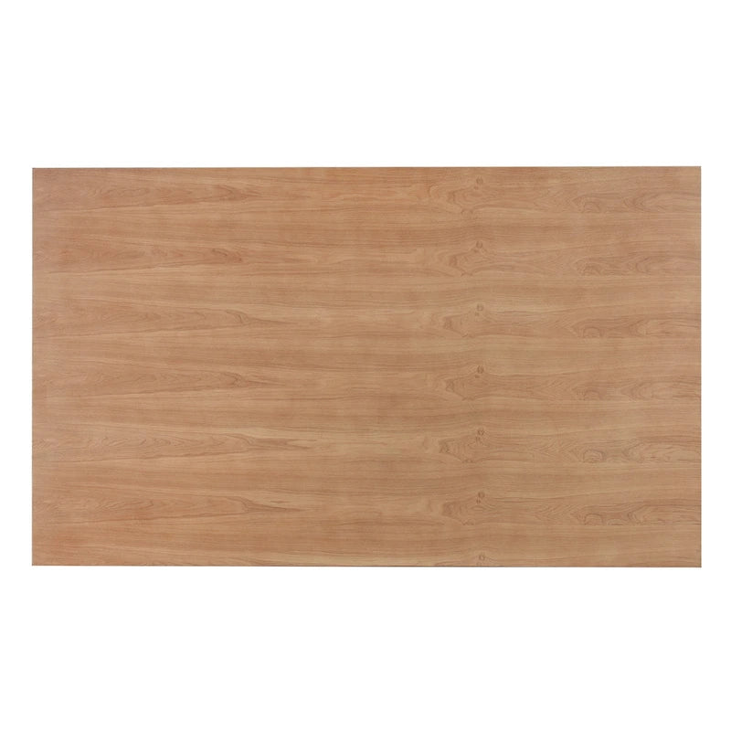 Juego de comedor para 6 personas estilo rústico beige/natural – Mesa, 4 sillas y banco