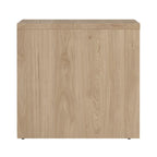 Mesita de noche de 2 cajones White / Jackson Hickory, requiere montaje de 2 personas
