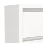 Mesita de noche de 2 cajones White / Jackson Hickory, requiere montaje de 2 personas