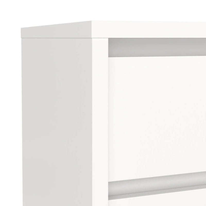 Mesita de noche de 2 cajones White / Jackson Hickory, requiere montaje de 2 personas