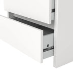 Mesita de noche de 2 cajones White / Jackson Hickory, requiere montaje de 2 personas