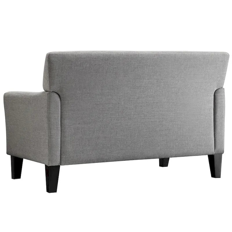 Sofá Biplaza Tapizado con Respaldo Acolchado, Varios Colores, 2 Plazas