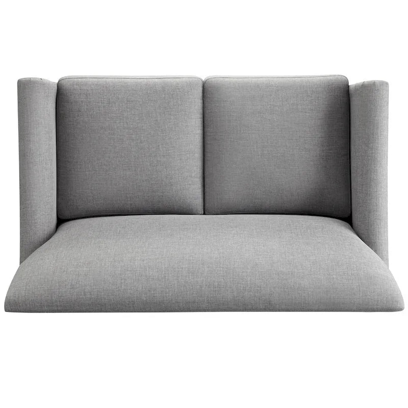 Sofá Biplaza Tapizado con Respaldo Acolchado, Varios Colores, 2 Plazas