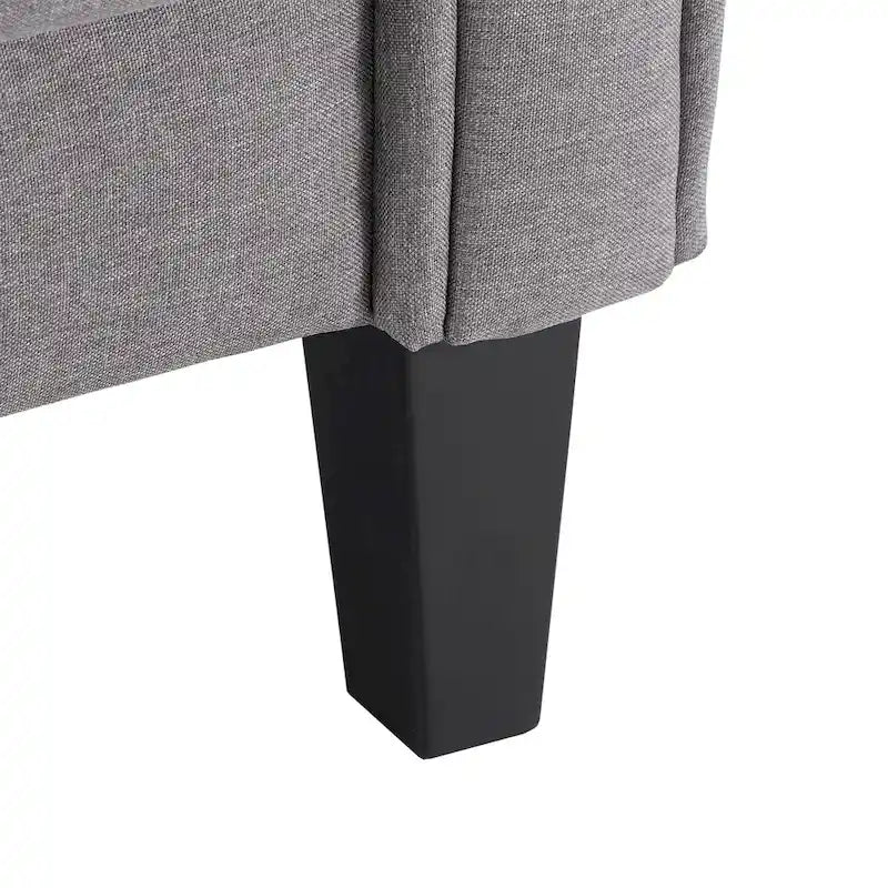 Sofá Biplaza Tapizado con Respaldo Acolchado, Varios Colores, 2 Plazas