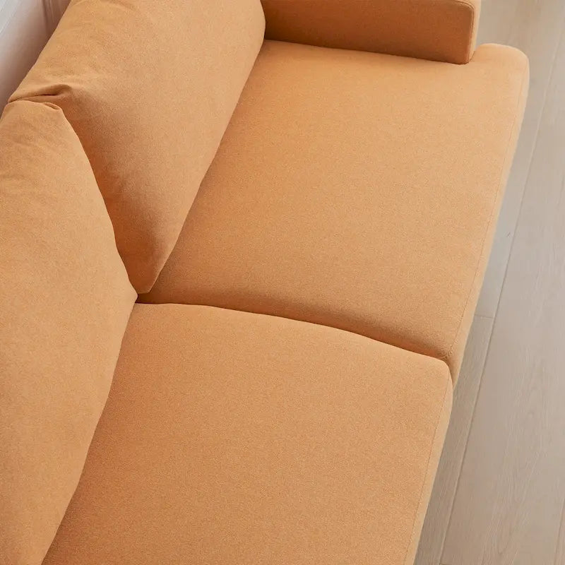 Sofá biplaza moderno amarillo/gris/esmeralda/beige