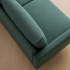 Sofá biplaza moderno amarillo/gris/esmeralda/beige