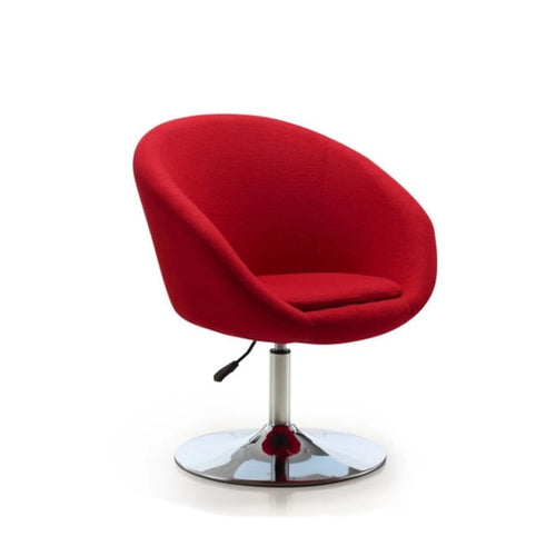 Sillón giratorio tipo barril | Rojo/Blanco/Negro/Naranja/Azul | Un asiento