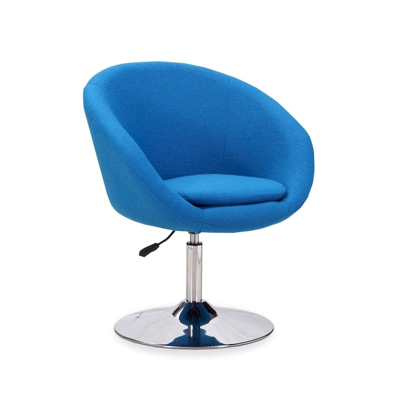 Sillón giratorio tipo barril | Rojo/Blanco/Negro/Naranja/Azul | Un asiento