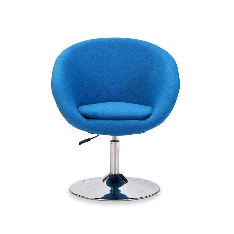Sillón giratorio tipo barril | Rojo/Blanco/Negro/Naranja/Azul | Un asiento