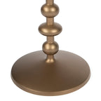 Mesa auxiliar de pedestal redonda de hierro – Plateada / Bronce / Negra