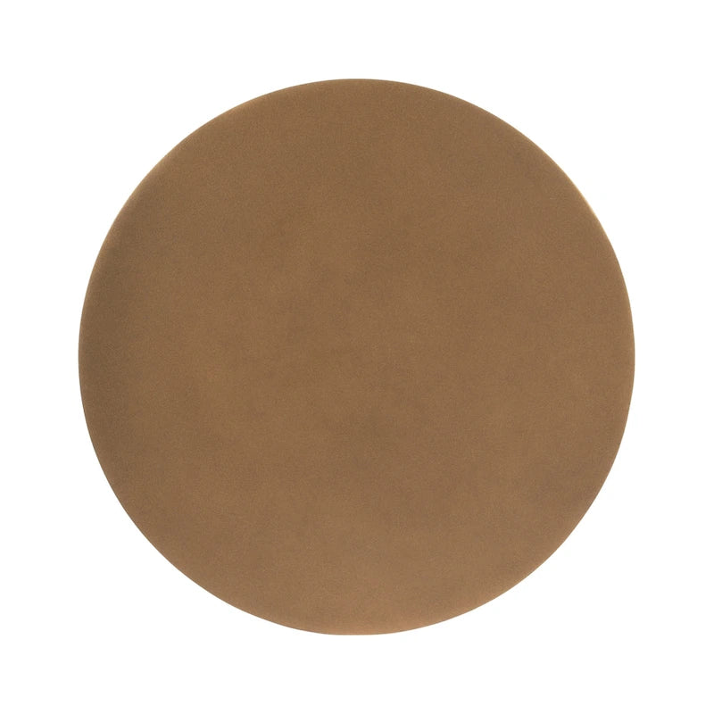 Mesa auxiliar de pedestal redonda de hierro – Plateada / Bronce / Negra