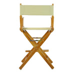 Silla de director plegable, altura de mostrador, de roble miel multicolor, para 1 persona