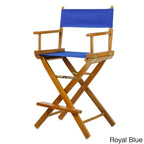 Silla de director plegable, altura de mostrador, de roble miel multicolor, para 1 persona