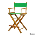 Silla de director plegable, altura de mostrador, de roble miel multicolor, para 1 persona