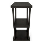 Mesa de centro tipo consola Espresso con estante abierto – Para 1 persona