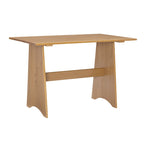Mesa de comedor rectangular Honey Brown / White Farmhouse, 4 asientos