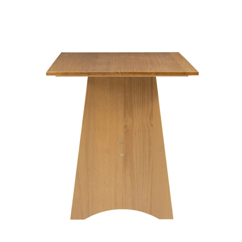 Mesa de comedor rectangular Honey Brown / White Farmhouse, 4 asientos