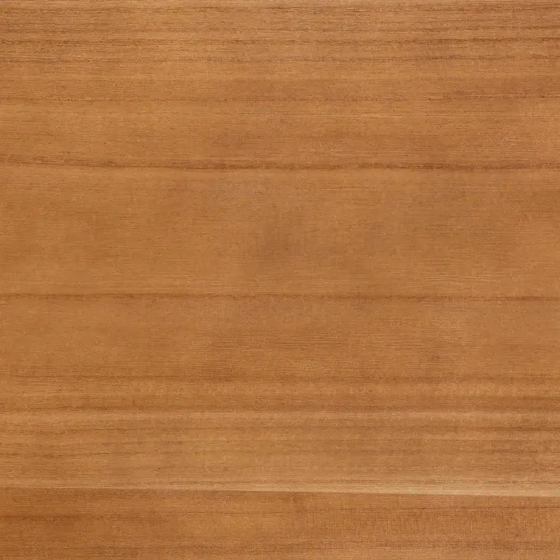 Mesa auxiliar de mediados de siglo con ratán, 2 cajones, marrón natural y nogal