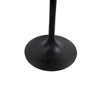 Mesa de comedor redonda con pedestal Elm / Antique Gold & Black, 4 asientos