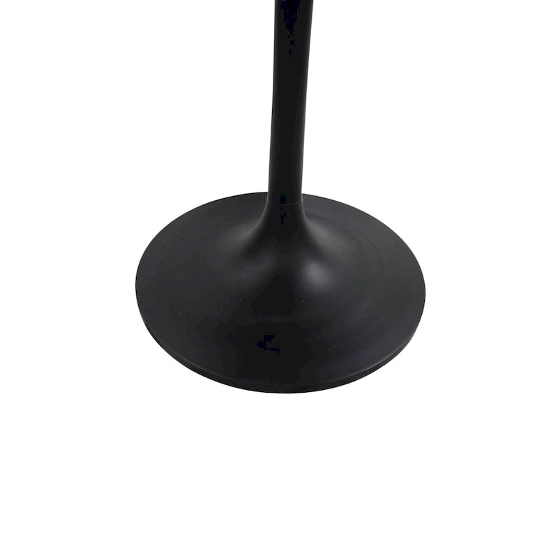 Mesa de comedor redonda con pedestal Elm / Antique Gold & Black, 4 asientos