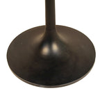 Mesa de comedor redonda con pedestal Elm / Antique Gold & Black, 4 asientos