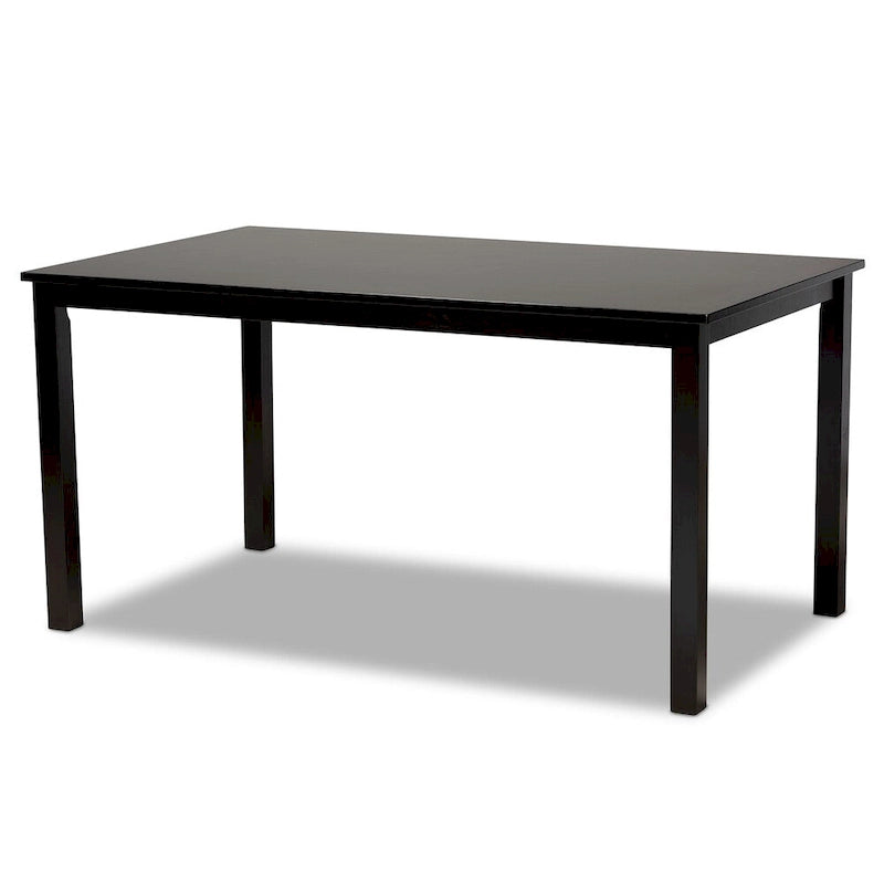 Juego de comedor rectangular gris, 6 plazas