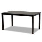Juego de comedor rectangular gris, 6 plazas