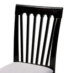 Juego de comedor rectangular gris, 6 plazas