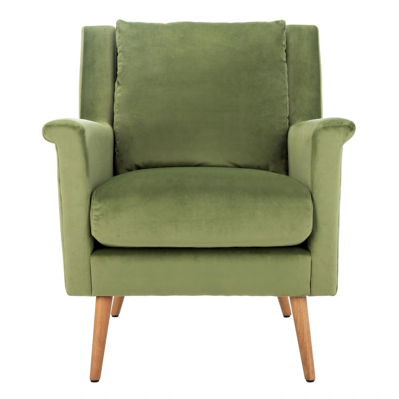 Sillón de Acento de Mediados de Siglo, Multicolor / Natural, 1 Asiento