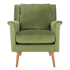 Sillón de Acento de Mediados de Siglo, Multicolor / Natural, 1 Asiento