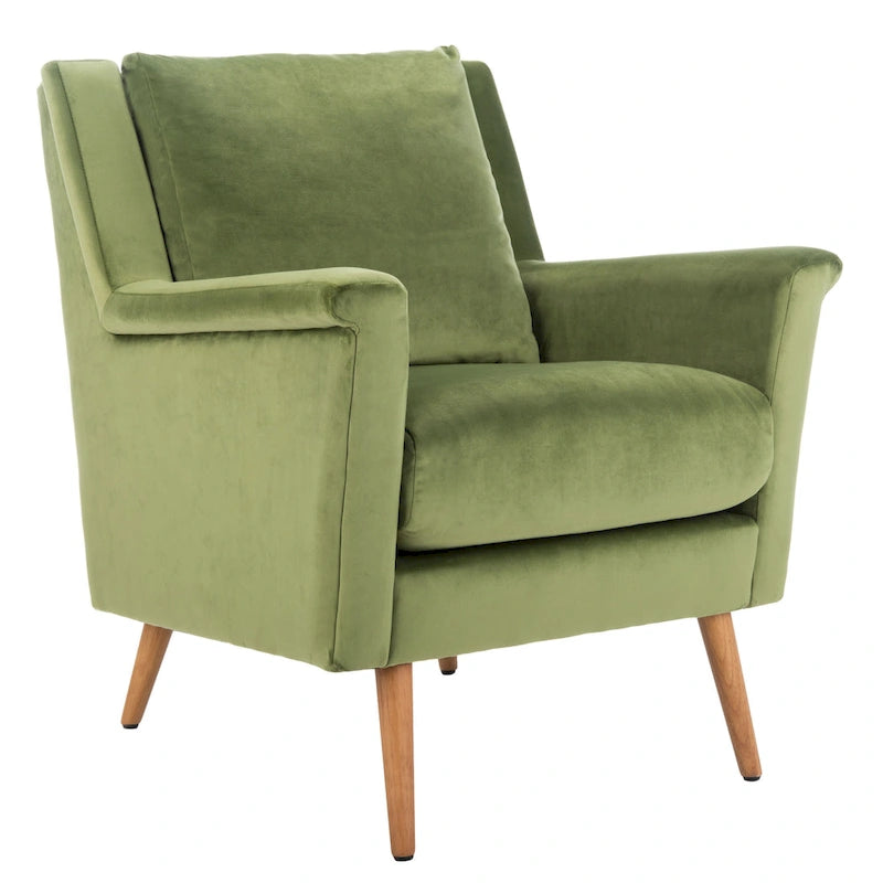 Sillón de Acento de Mediados de Siglo, Multicolor / Natural, 1 Asiento