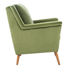 Sillón de Acento de Mediados de Siglo, Multicolor / Natural, 1 Asiento