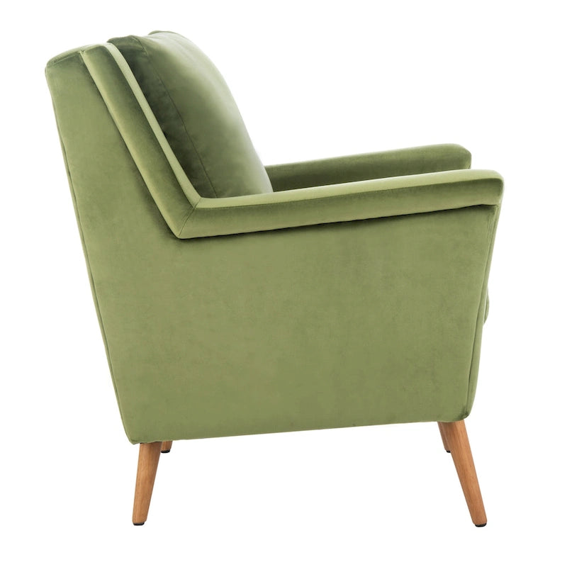 Sillón de Acento de Mediados de Siglo, Multicolor / Natural, 1 Asiento
