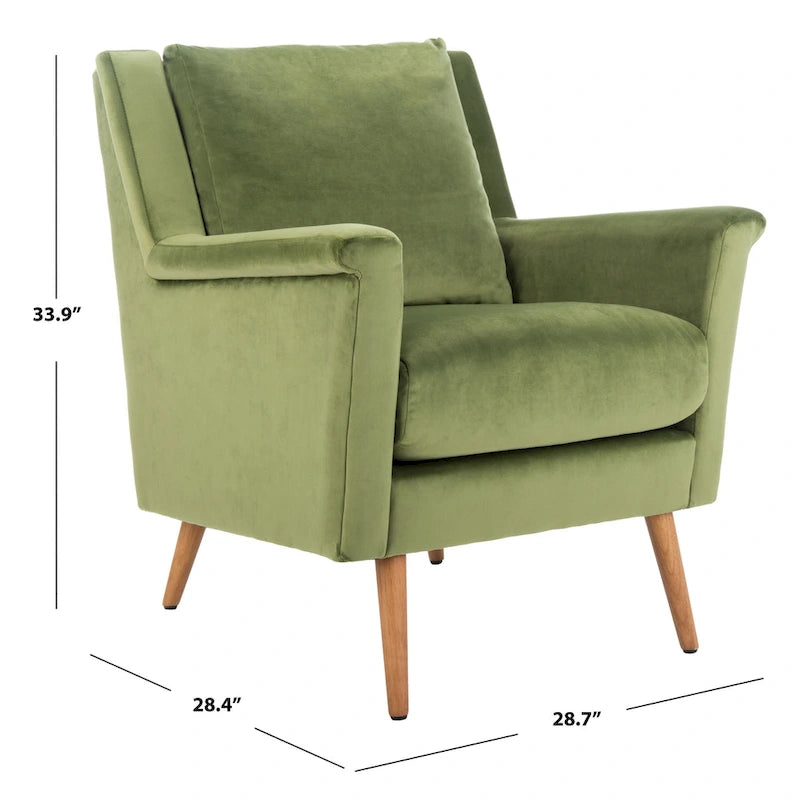 Sillón de Acento de Mediados de Siglo, Multicolor / Natural, 1 Asiento