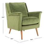 Sillón de Acento de Mediados de Siglo, Multicolor / Natural, 1 Asiento