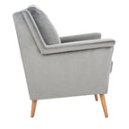 Sillón de Acento de Mediados de Siglo, Multicolor / Natural, 1 Asiento