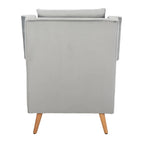 Sillón de Acento de Mediados de Siglo, Multicolor / Natural, 1 Asiento