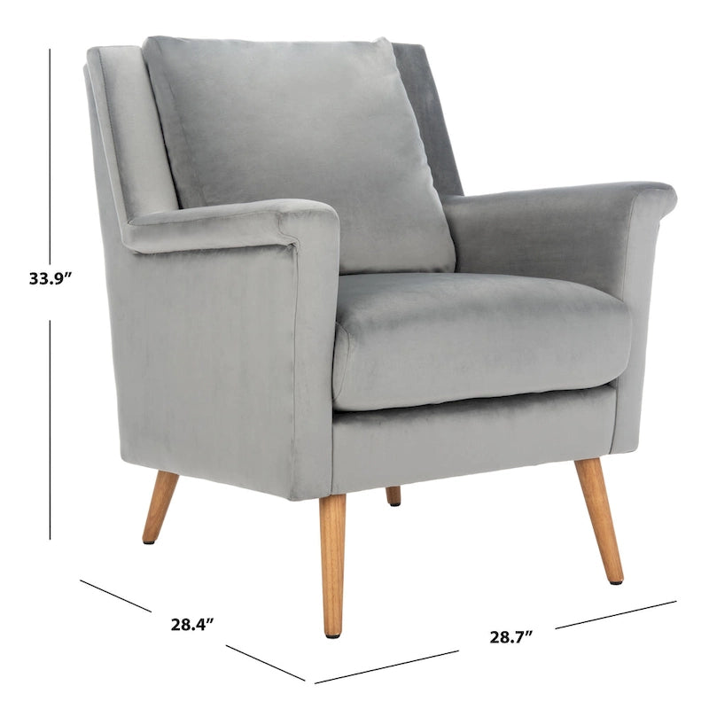 Sillón de Acento de Mediados de Siglo, Multicolor / Natural, 1 Asiento