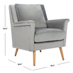 Sillón de Acento de Mediados de Siglo, Multicolor / Natural, 1 Asiento