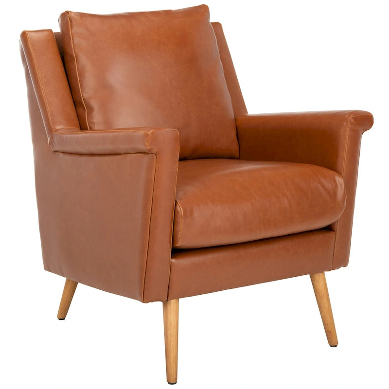 Sillón de Acento de Mediados de Siglo, Multicolor / Natural, 1 Asiento