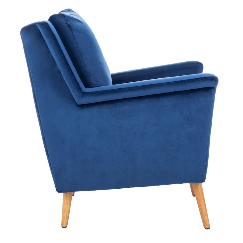 Sillón de Acento de Mediados de Siglo, Multicolor / Natural, 1 Asiento