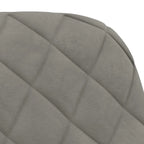 Silla de comedor de terciopelo, juego de 2 – Gris claro / Gris oscuro / Crema / Negro