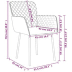 Silla de comedor de terciopelo, juego de 2 – Gris claro / Gris oscuro / Crema / Negro