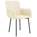 Silla de comedor de terciopelo, juego de 2 – Gris claro / Gris oscuro / Crema / Negro
